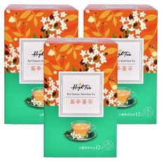 High Tea 紅薑黃蕎麥茶 立體環保茶包 嚴選台灣在地紅薑黃及老薑 烤焙焦香蕎麥 濃郁香氣 口感滑順 不辛辣, 2.2g, 12包, 3盒