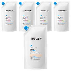 ATOPALM 愛多康 從頭到腳洗髮沐浴露 補充包, 5個, 400ml