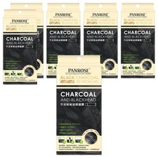 PANROSE 潘柔 竹炭粉刺凝膠, 3D面膜, 深層清潔毛孔, 去黑頭, 6條, 1入