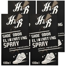 H&R 安室家 鞋子除臭噴霧 Set, 100ml, 4盒