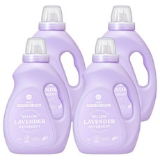 그린핑거 부드러운 라벤더 세탁세제, 1.4L, 4개