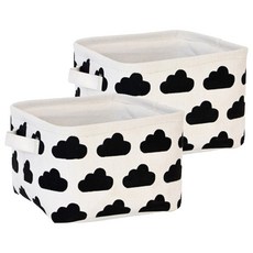 더자카 그림자테마 패브릭바스켓, 구름, 2개