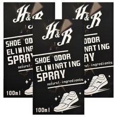 H&R 安室家 鞋子除臭噴霧 Set, 100ml, 3盒