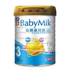unikid 佑爾康 OPO PLUS 3號 幼兒成長羊奶粉, 含OPO，容易滋補吸收養分, 800g, 1罐