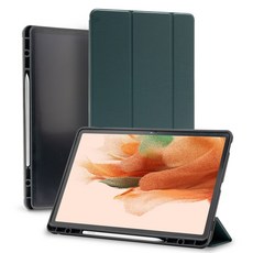 GOOSPERY Galaxy Tab 附筆槽平板電腦皮套, 深綠色