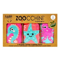 ZOOCCHiNi 學習褲3件組, 大海女孩 粉色 + 藍色, 1組