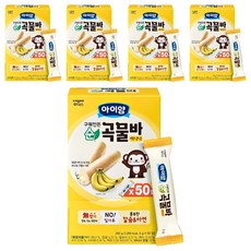 아이얌 구워만든 순곡물바 실속형, 바나나맛, 250g, 5개