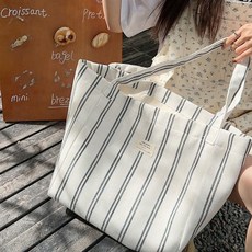 Elsso 條紋內袋帆布環保袋