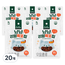 베푸 고양이 아크 냥냥 리얼 육포칩, 닭고기맛, 50g, 20개