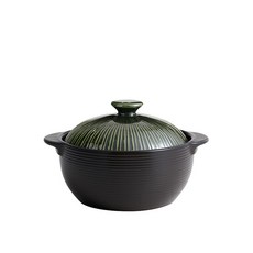 Rihan Line Pot 無裂 Ttukbaegi 耐熱鍋 綠色, 12cm, 1個