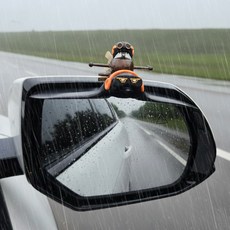 AUTO CREW 極光 Wind Wing 後照鏡擋雨板 黃色 AC-P9, 1個, 全車系