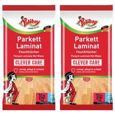 Poliboy 德淨 木地板&合板清潔濕巾, 15張, 2個