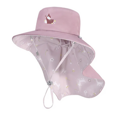 Brille Brille 兒童頸部防護雙面防曬帽 帽簷加長型