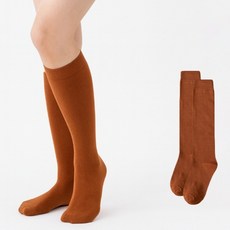 소니오 여성용 심플 컬러 니삭스 2켤레 세트