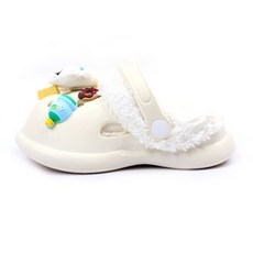 Lulushu 兒童棉質小狗裝飾毛絨拖鞋 BW165