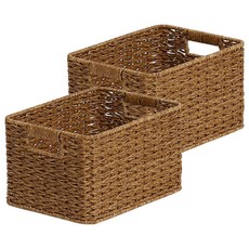 하우스레시피 PP라탄 Ver 2 베이직 바스켓, 브라운, 2개