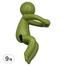 온업 식물 고정 꽃병 장식 피규어 그린, 9개