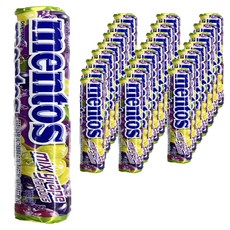 mentos 曼陀珠 曼陀珠 綜合葡萄口味, 37.5克, 24個