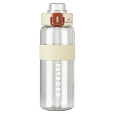 耐摔便攜運動水壺 163g, 米色, 800ml, 1個