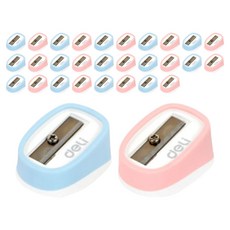 Deli 便攜式捲筆刀 ER00903, 隨機出貨, 30個