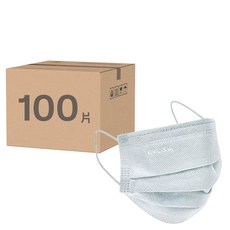 EYL'S 艾爾絲 成人平面醫用口罩, 藍霧灰, 50片, 2盒