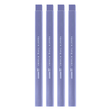 sun-star square long eraser 大小角度方形長條橡皮擦 14.5 x 1.1 x 1.1cm 21g, 海軍藍, 4個
