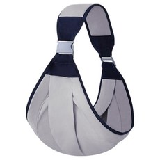 OMRUI 新生兒前抱式背帶 布款, 灰色