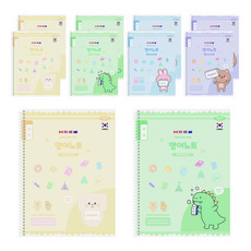 PENPIA 1000 小學線圈筆記本 1-6年級 英語通用, 隨機出貨, 10個