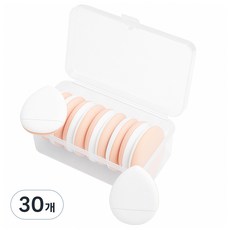 홈즈픽 메이크업 스펀지 미니 핑거 퍼프, 30개, 화이트