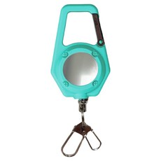 HIT PACE 高強度鏡面魔鬼氈別針式捲線器 S25, 1個, 天藍色