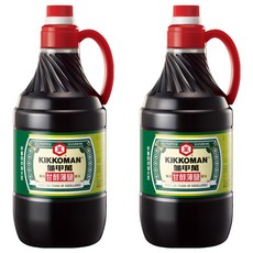 KIKKOMAN 龜甲萬 甘醇薄鹽醬油，二次釀造，100%純釀造, 1.6L, 2瓶
