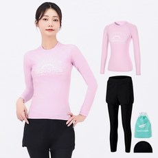 aquatica 女性防曬上衣 AQAWTS23002 + 水上運動緊身褲 AQA WL 套裝