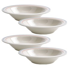 Kanesuzu Fog 藍線條紋深盤 2號 21cm, 4個, 混色