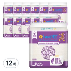 루나미 소프트 국내산 오버나이트 수퍼롱 날개형, 10개입, 12개, 패드형