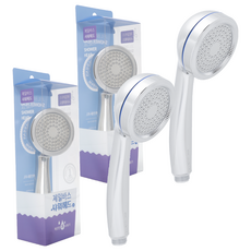 Jb JEIL BATH 防滴水節水蓮蓬頭, 鉻色, 2個