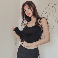 글램공감 여성용 스탠다드 모달 스포츠 끈 타입 캡 나시