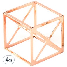 粉撲美妝蛋架, 玫瑰金, 4個