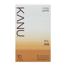 KANU 漸層奶香拿鐵咖啡, 13.5g, 10條, 1盒