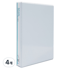 영오 백색 투명 D링 바인더 3공 2cm, 화이트 + 투명, 4개
