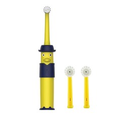 뉴리텍 아동용 전동칫솔 3~6세 노랑 + 칫솔모 3p, NY500C(칫솔), NT100(칫솔모), 1개