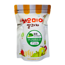 Ssalgwaja 米餅村 糙米圈圈, 50g, 1包, 菠菜