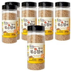 BokineMeokgeori 罐裝烘焙全芝麻, 200g, 6個