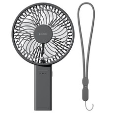 신지모루 BLDC모터 오퓨리엠 대형 빅 와이드팬 휴대용 탁상용 접이식 캠핑용 손 선풍기, OPRM_FAN_WF, 그레이