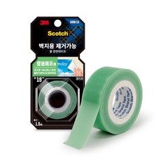 3M Scotch 壁紙用可移除泡棉雙面膠帶 19mm x 1.5m, 1個