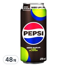 펩시 콜라 제로슈거 라임향, 490ml, 48개