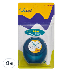 WEDENT 威登 一般牙線 粗線 綠色, 4個, 1入, 41m