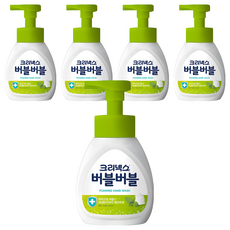 크리넥스 버블버블 핸드워시 힐링 그린향, 250ml, 5개