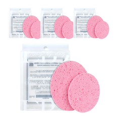 DAYBYDAY 纖維素深層清潔海綿 2件組, 4個, Pink
