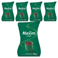 맥심 디카페인 원두커피믹스, 170g, 1개입, 5개