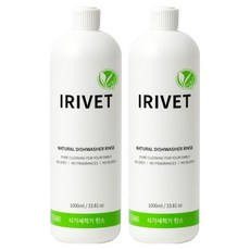 IRIVET 純素洗碗機潤乾劑, 1L, 2個